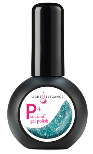 Light Elegance P+ Glitter Gel Polish De-Ja-Blue - 15 ml