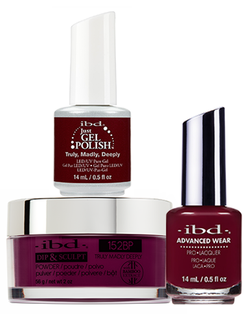 ibd Gel & Dip & Lacquer Trio Set Truly, Madly, Deeply