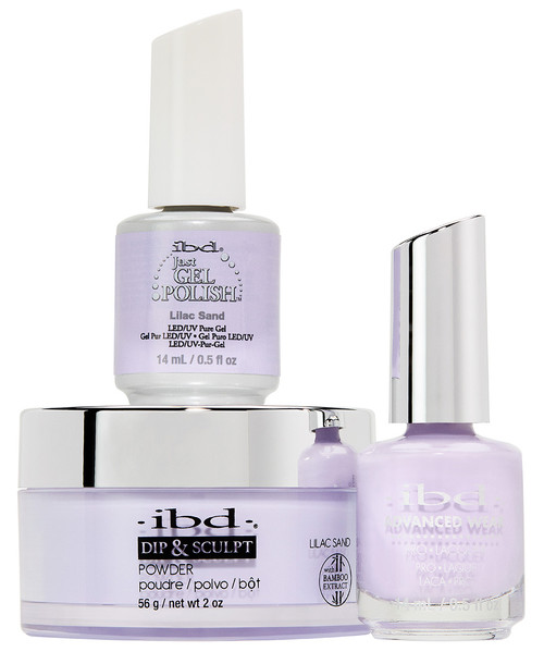 ibd Gel & Dip & Lacquer Trio Set Lilac Sand