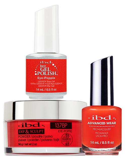 ibd Gel & Dip & Lacquer Trio Set Eye Poppie