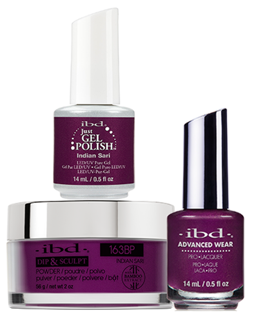 ibd Gel & Dip & Lacquer Trio Set Indian Sari