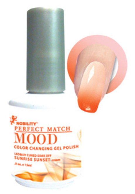 LeChat Perfect Match Mood Gel Polish Sunrise Sunset - .5 oz