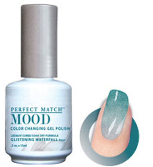 LeChat Perfect Match Mood Gel Polish Glistening Waterfall - .5oz