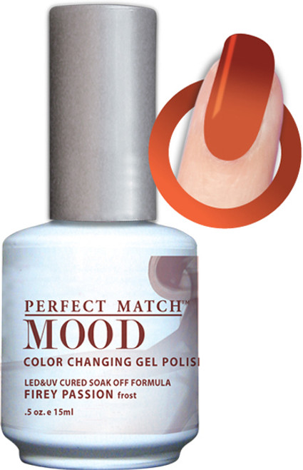 LeChat Perfect Match Mood Gel Polish Firey Passion - .5oz