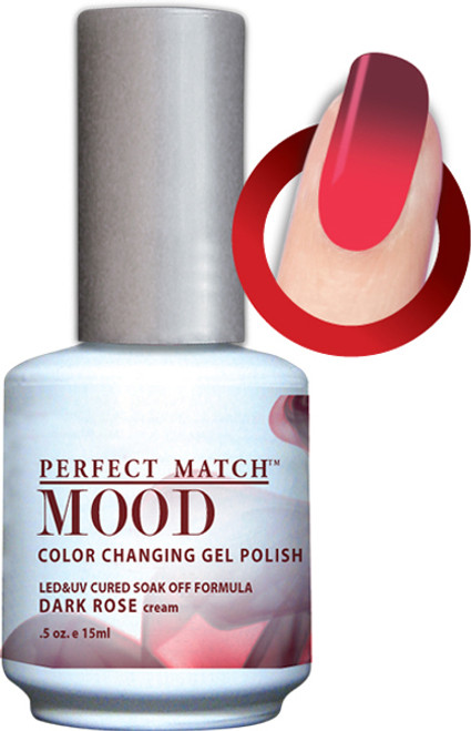 LeChat Perfect Match Mood Gel Polish Dark Rose - .5oz