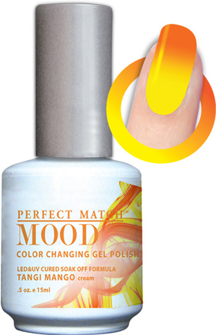 LeChat Perfect Match Mood Gel Polish Tangi Mango - .5oz