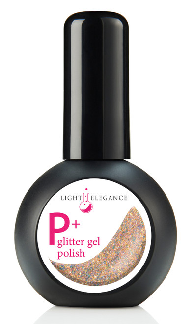 Light Elegance P+ Glitter Gel Polish Sandy Bottoms - 15 ml