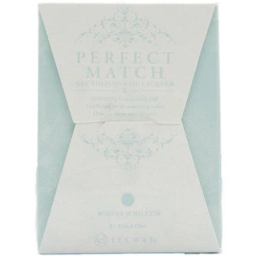 LeChat Perfect Match Gel Polish & Nail Lacquer Mint Jubilee - .5oz