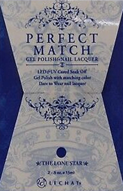 LeChat Perfect Match Gel Polish & Nail Lacquer The Lone Star - .5oz