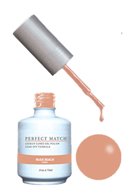 LeChat Perfect Match Gel Polish & Nail Lacquer Nude Beach - .5oz