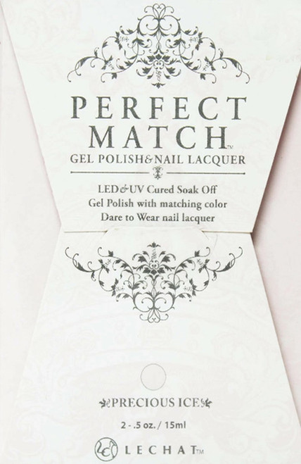 LeChat Perfect Match Gel Polish & Nail Lacquer  Precious Ice - .5oz