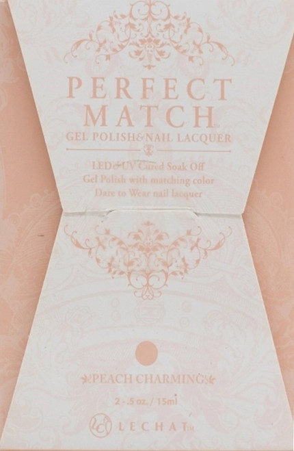 LeChat Perfect Match Gel Polish & Nail Lacquer Peach Charming - .5oz