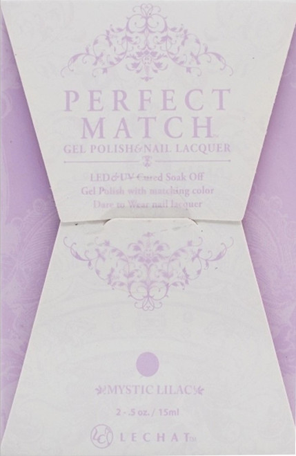 LeChat Perfect Match Gel Polish & Nail Lacquer Mystic Lilac - .5oz