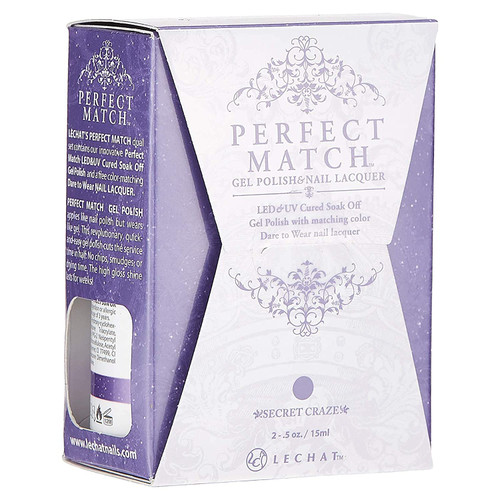 LeChat Perfect Match Gel Polish & Nail Lacque Secret Craze - .5oz