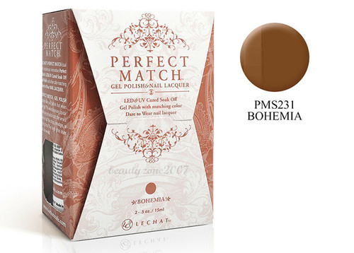 LeChat Perfect Match Gel Polish & Nail Lacquer Bohemia - .5oz