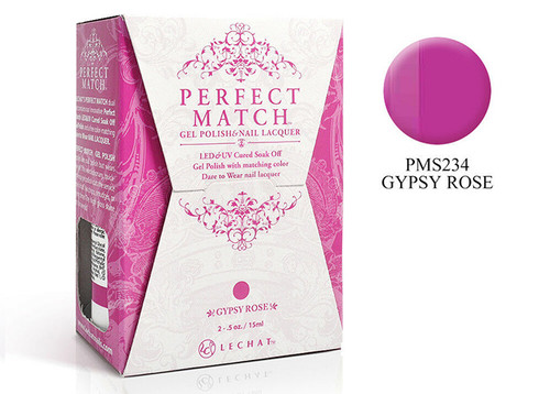 LeChat Perfect Match Gel Polish & Nail Lacquer Gypsy Rose - .5oz