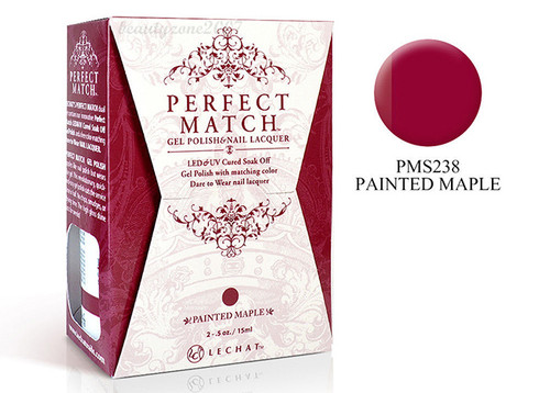 LeChat Perfect Match Gel Polish & Nail Lacquer Painted Maple - .5oz