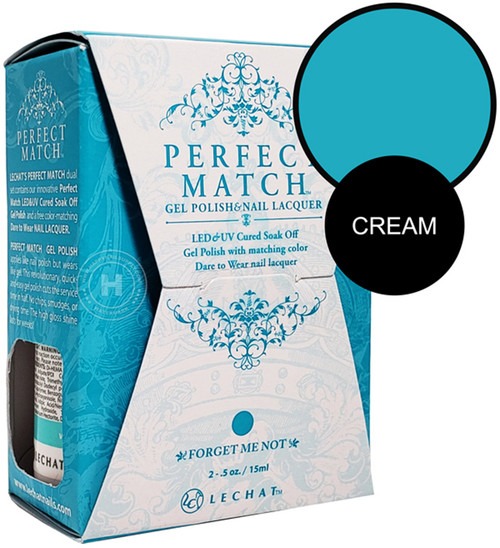 LeChat Perfect Match Gel Polish & Nail Lacquer Forget Me Not - .5oz