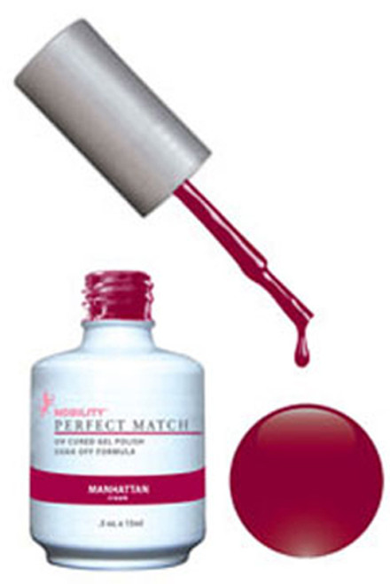 LeChat Perfect Match Gel Polish & Nail Lacquer Manhattan - .5oz