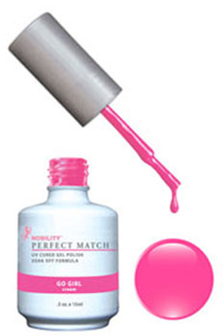 LeChat Perfect Match Gel Polish & Nail Lacquer Neon Go Girl - .5oz