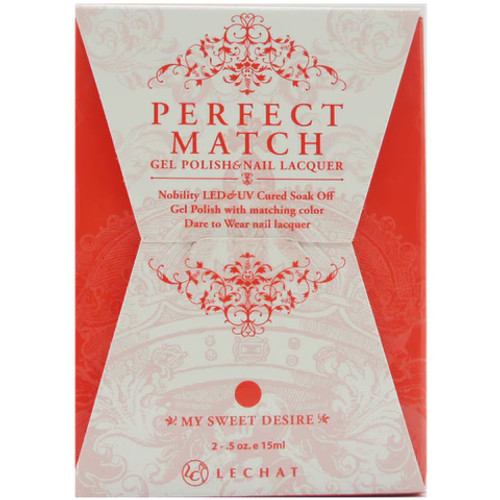 LeChat Perfect Match Gel Polish & Nail Lacquer My Sweet Desire - .5 oz