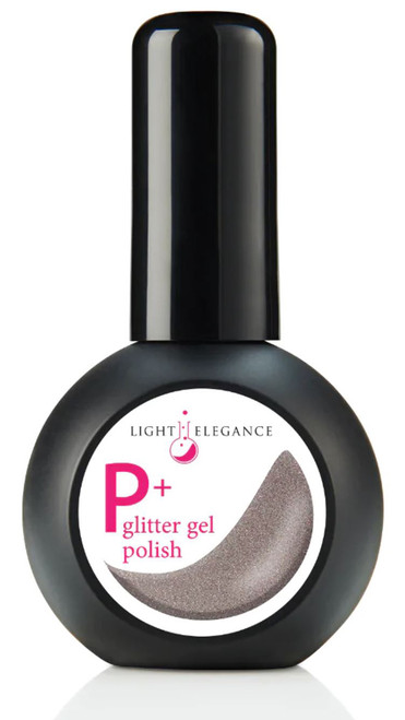 Light Elegance P+ Glitter Gel Polish Smokin’ Gun - 15 ml