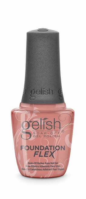 Gelish Foundation Flex Soak-Off Rubber Base Nail Gel Cover Beige - 15 mL / .5 fl. Oz.