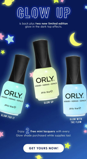 ORLY Pro Premium Nail Lacquer Glow Up - Top Effect - .6 fl oz / 18 mL