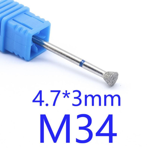 NDi beauty Diamond Drill Bit - 3/32 shank (MEDIUM) - M34