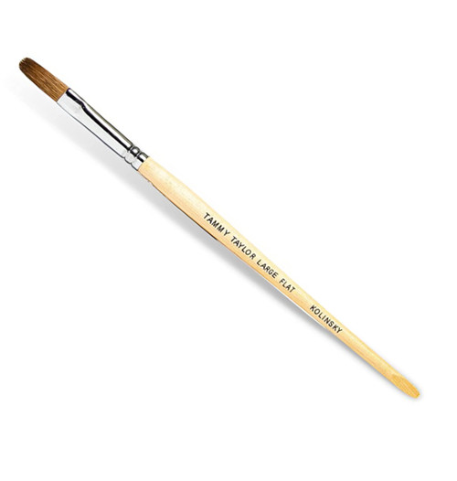 Tammy Taylor Custom Flat Kolinsky Sable Brush - Large