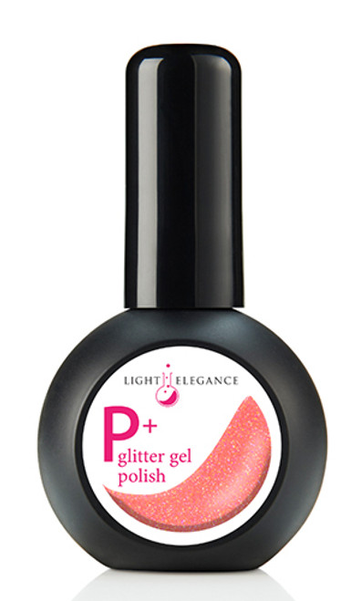 Light Elegance P+ Glitter Gel Polish Bubblegum Baby - 15 ml