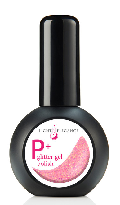 Light Elegance P+ Glitter Gel Polish Salud! - 15 ml