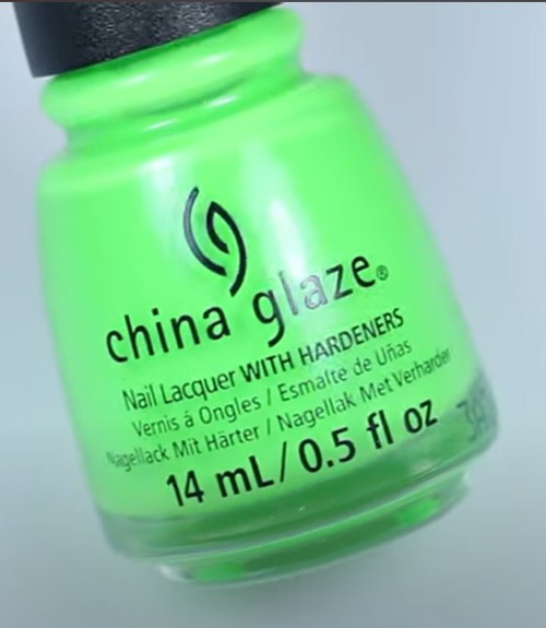 China Glaze Nail Polish Lacquer Frozen In Lime - .5oz