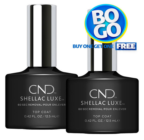 CND Shellac Luxe Top Coat - .42 fl oz (Buy One Get One Free)