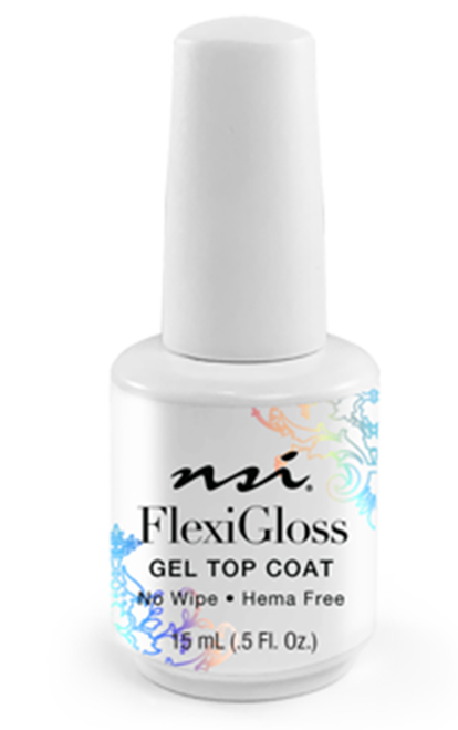 NSI FlexiGloss Gel Top Coat - 15 mL / .5 Fl Oz