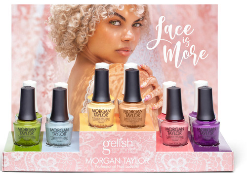 Gelish & Morgan Taylor MIXED Spring 2024 Lace Is More Collection - Mixed 12 PC Display