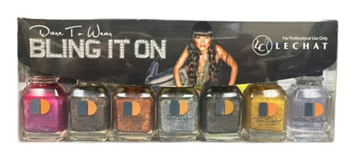 LeChat Bling It On Collection - 7 mini Nail Lacquer .25 fl oz/ 7.4 ml