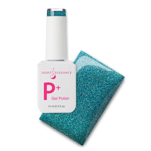 Light Elegance P+ Glitter Gel Polish Blast Off Blue - 10 ml