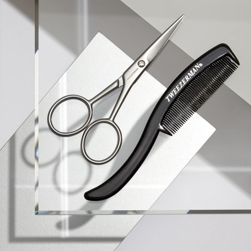 Tweezerman Moustache Scissors & Comb Tweezerman Moustache Scissors & Comb