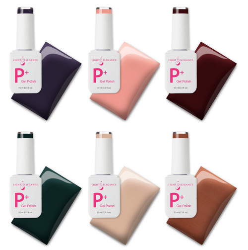 Light Elegance P+ Color Gel Polish Fall/Winter 2025 Dare to Indulge Collection - 6 PC Light Elegance P+ Color Gel Polish Fall/Winter 2025 Dare to Indulge Collection - 6 PC