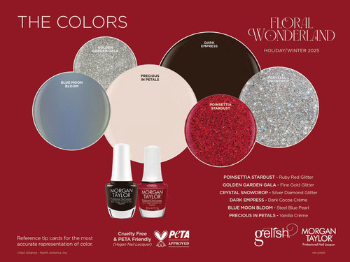 Morgan Taylor Holiday Winter 2025 Floral Wonderland collection