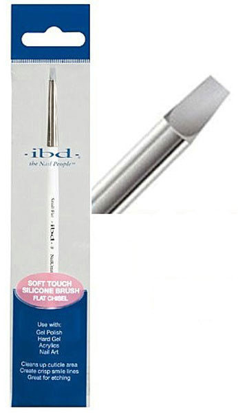 ibd Gel Art Soft Touch Silicone Brush Flat Chisel