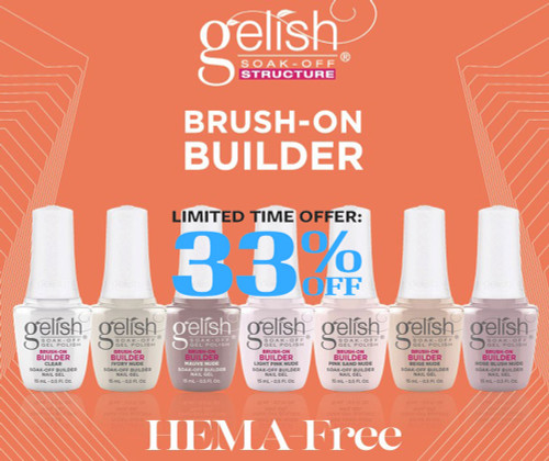 Gelish HEMA-Free Brush-On Builder Gels @ 33% OFF