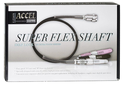 ACCEL Super Flex Shaft 3/32" Shank Snap Lock