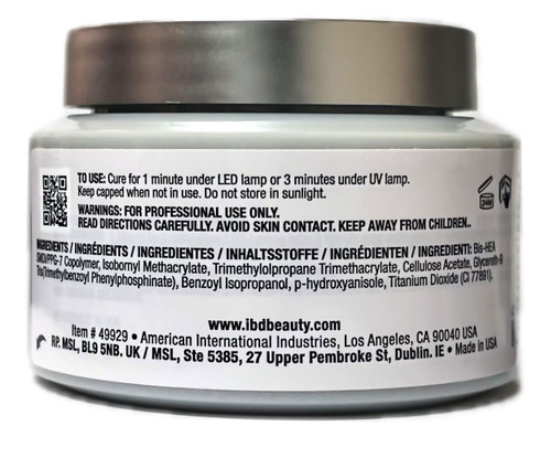 IBD Hard Gel LED/UV Xtreme Builder Gel Milky White - 56 g / 2 oz