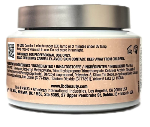IBD Hard Gel LED/UV Xtreme Builder Gel Champagne Sparkle  - 56 g / 2 oz