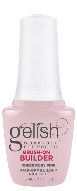 Gelish HEMA-Free Brush-On Builder Sheer Rosy Pink - 15 mL / .5 fl oz