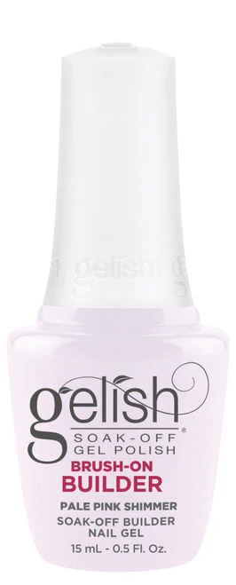 Gelish HEMA-Free Brush-On Builder Pale Pink Shimmer - 15 mL / .5 fl oz