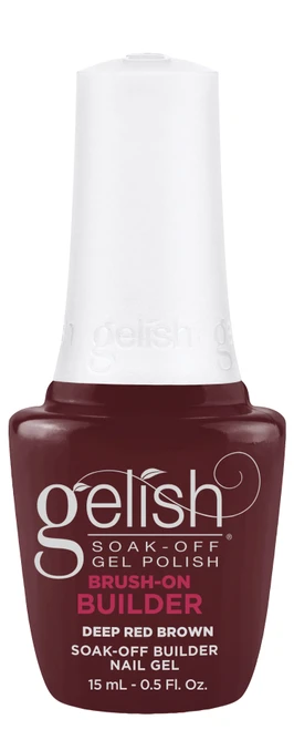 Gelish HEMA-Free Brush-On Builder Deep Red Brown - 15 mL / .5 fl oz