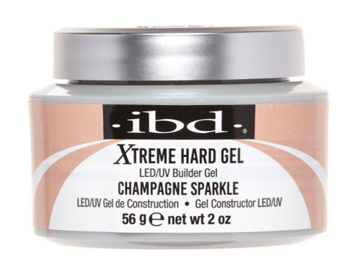 IBD Hard Gel LED/UV Xtreme Builder Gel Champagne Sparkle  - 56 g / 2 oz